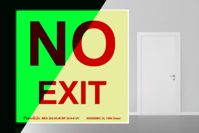 Mark Your Dead-End Doors with PERMALIGHT® No Exit Sign