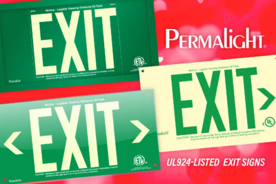 UL924-listed Exit Signs from PERMALIGHT®