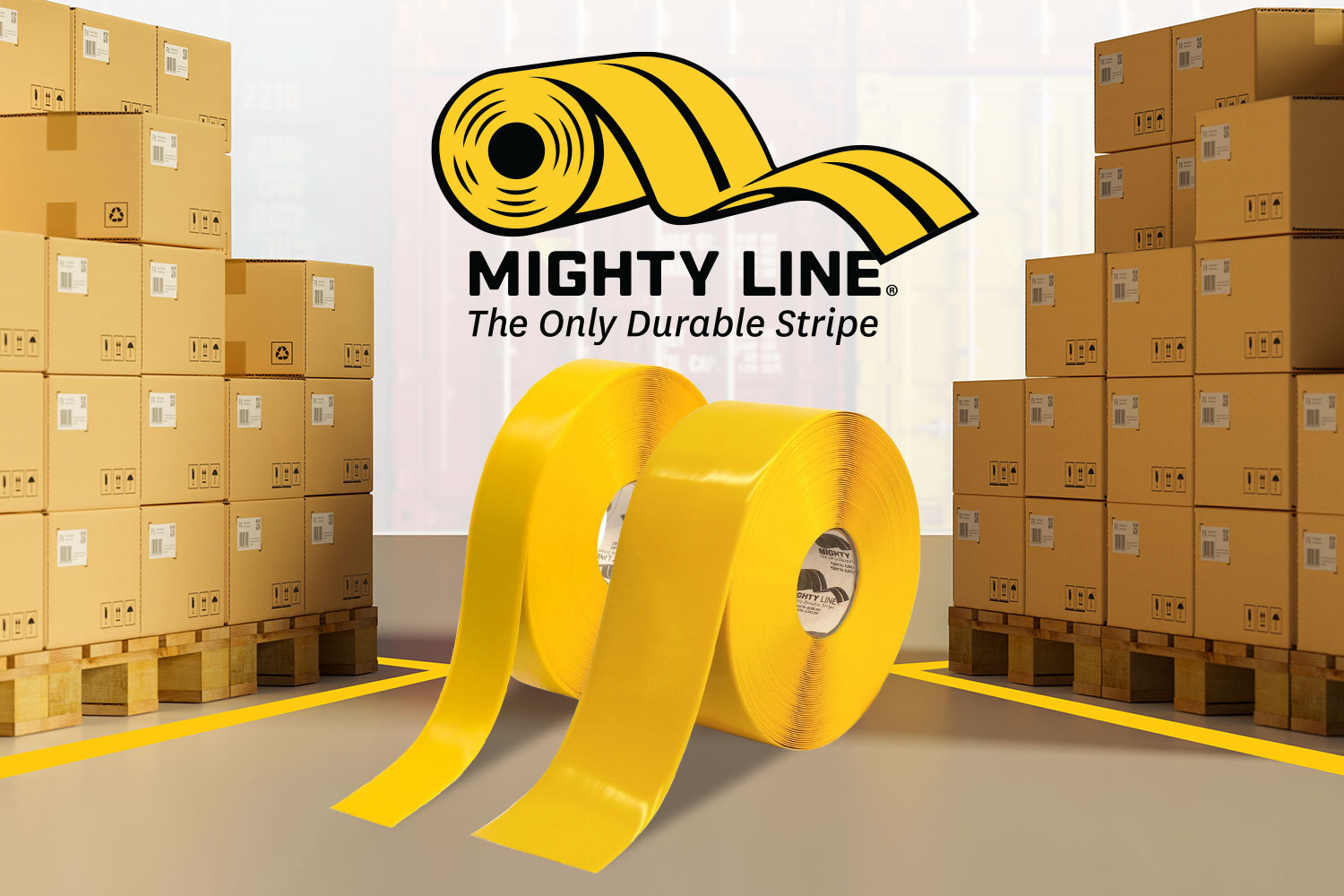 Mighty Line Floor Tapes - The Only Durable Stripe - Available at American PERMALIGHT®