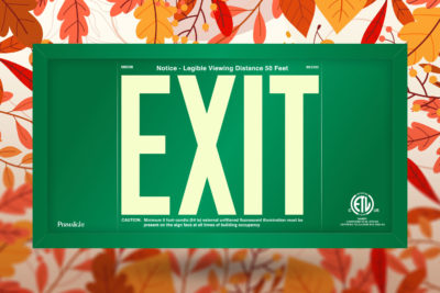 Customizable PERMALIGHT® Aluminum Framed Exit Signs