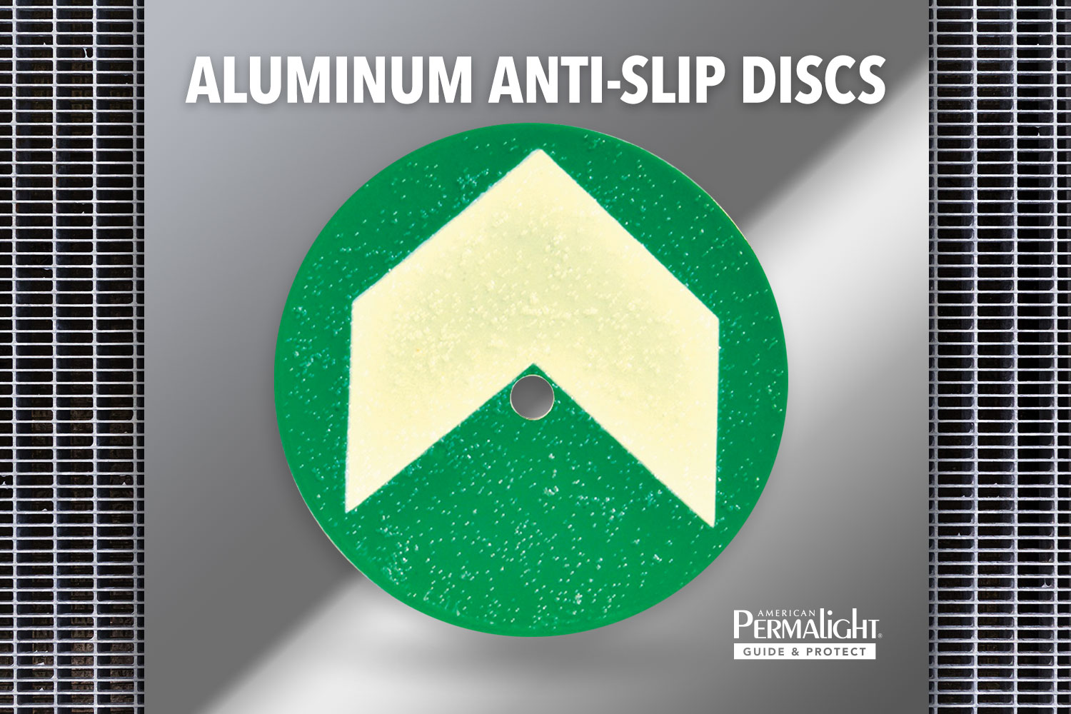PERMALIGHT® Aluminum Anti-Slip Discs for Metal Catwalks
