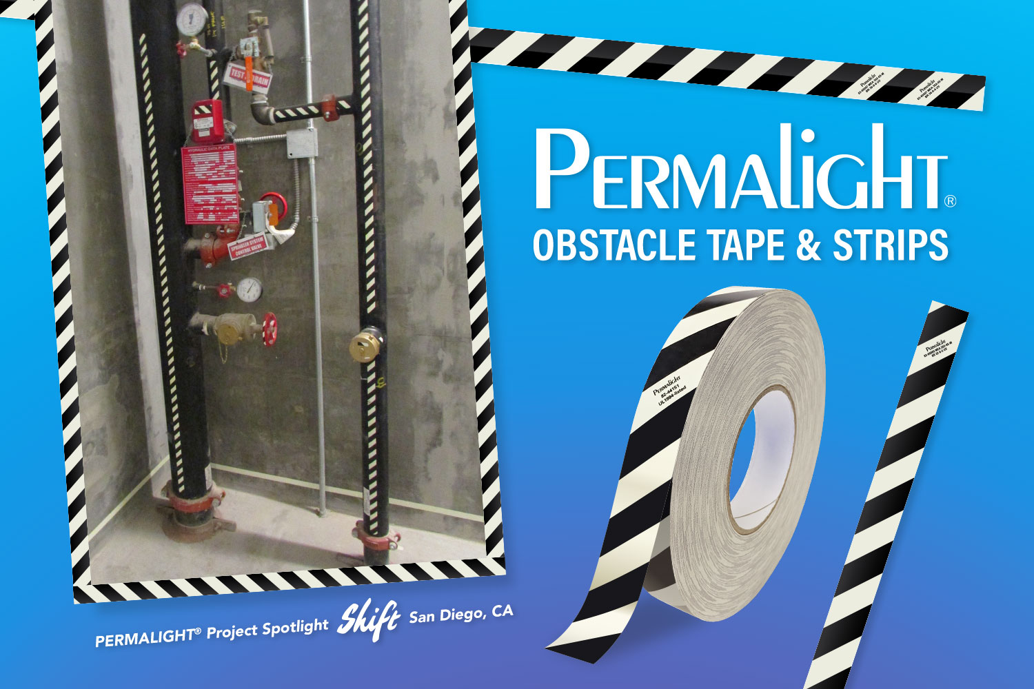 PERMALIGHT® Obstacle Marking Tape & Strips
