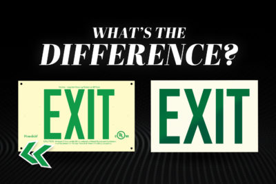 What's the Difference Between these Exit Signs?