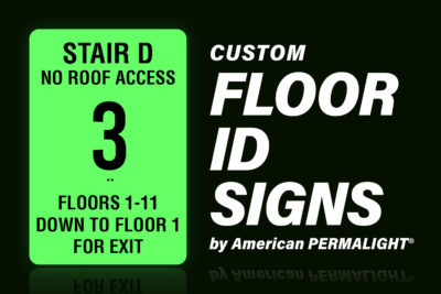 Custom Floor ID Signs from American PERMALIGHT®