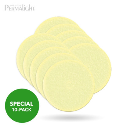 PERMALIGHT® Polycarbonate Anti-Skid Floor Dot Markers, Photoluminescent, 4", 10-Pack