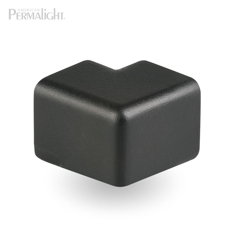 Protective Corner Guard, Squared, 2D, Black, Self-Adhesive (Large