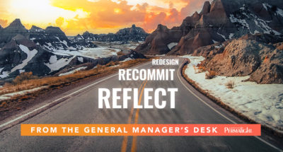 From the General Manager's Desk | December 2020 | Reflect, Recommit, Redesign