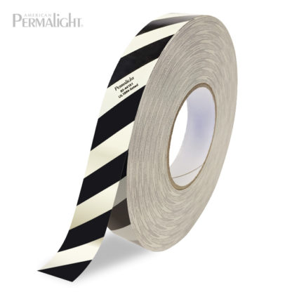 PERMALIGHT® Photoluminescent / Contrast Black Obstacle Marking Polyester Tape