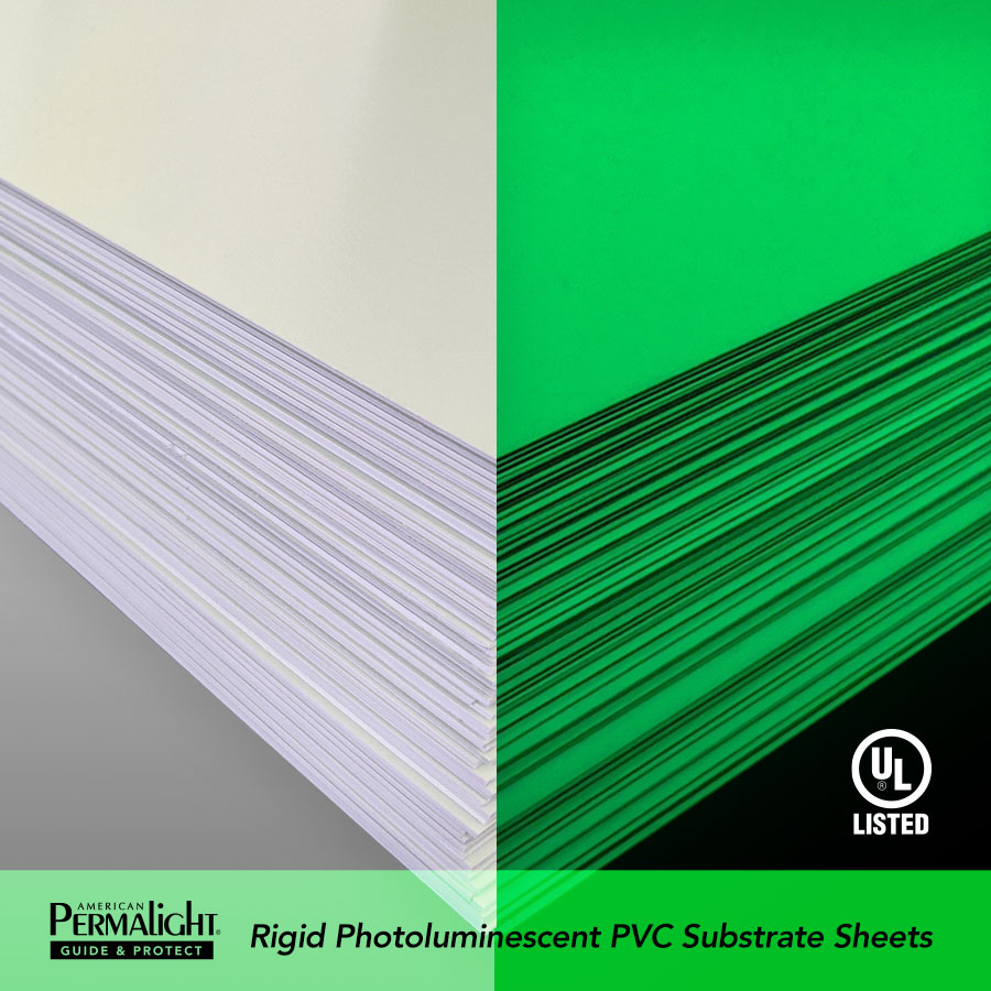 PERMALIGHT® Photoluminescent Rigid PVC Substrate Sheets