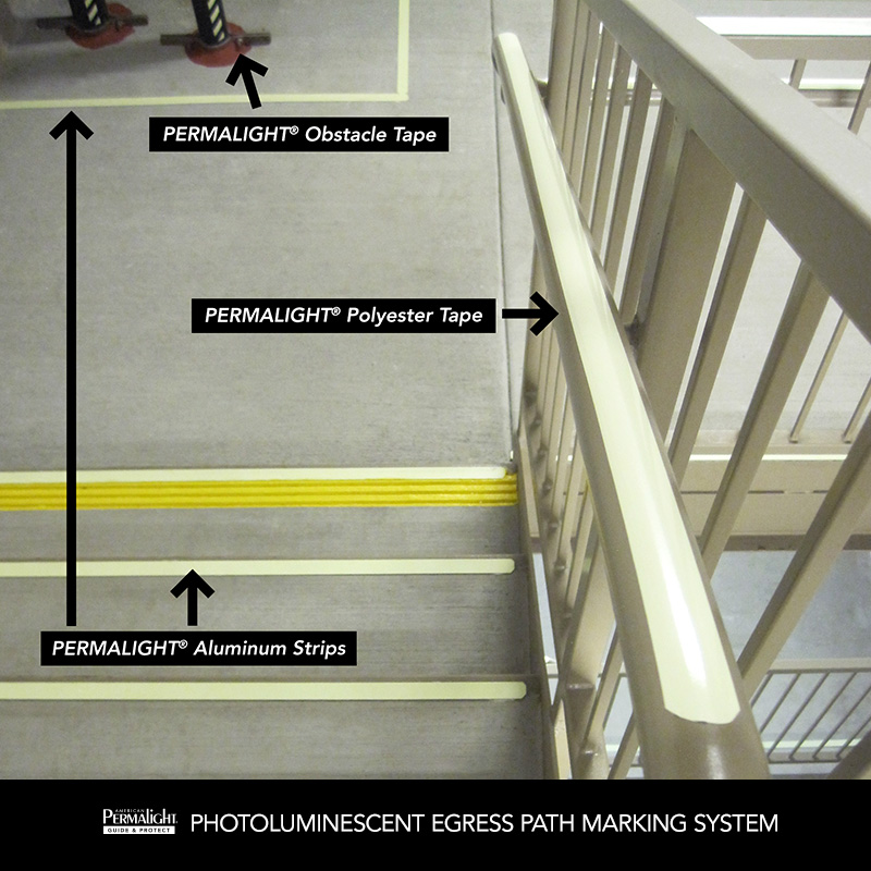 PERMALIGHT® Photoluminescent Egress Path Marking System