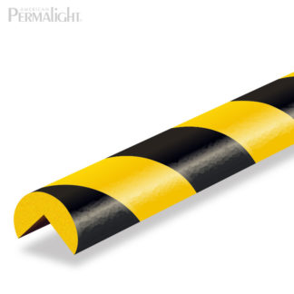 Safety Foam Guard Corner Protection, Type A, Black / Yellow, Self-Adhesive (39 3/8 in)