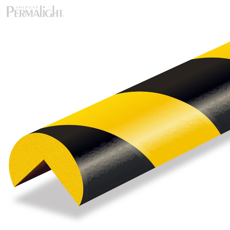 Corner Protection Safety Foam Guard, Type A+, Black / Yellow, Self-Adhesive  (39 3/8 in) – American PERMALIGHT®