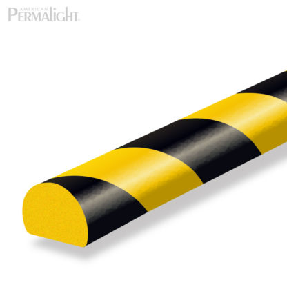 Safety Foam Guard Flat Surface Protection, Type C, Black / Yellow, Self-Adhesive (39 3/8 in)