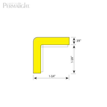 American PERMALIGHT® Safety Foam Guard - Type H Cross Section Dimensions