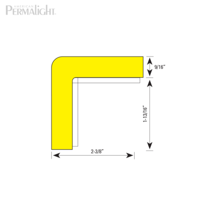American PERMALIGHT® Safety Foam Guard - Type H+ Cross Section Dimensions
