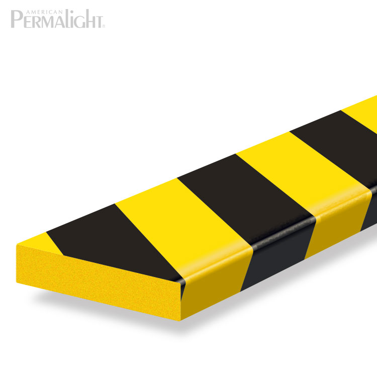 39.4” x 1.75” Self-Adhesive Foam Guard – Black and Yellow